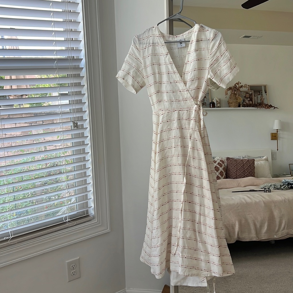 Son De Flor Midi Wrap Dress.